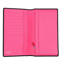 Load image into Gallery viewer, CHANEL Cambon Line Long Wallet Black/PinkA26717 Leather/Enamel
