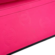 Load image into Gallery viewer, CHANEL Cambon Line Long Wallet Black/PinkA26717 Leather/Enamel
