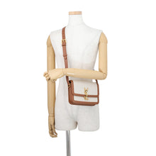 Load image into Gallery viewer, SAINT LAURENT PARIS Solferino Shoulder Bag Beige/Brown634306 Leather Canvas Size Small
