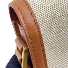 Load image into Gallery viewer, SAINT LAURENT PARIS Solferino Shoulder Bag Beige/Brown634306 Leather Canvas Size Small

