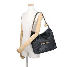 Load image into Gallery viewer, CHANEL CHANEL 22 Small Handbag BlackAS3260-B19059-94305 Shiny Calf Leather Size Small
