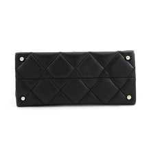 将图像加载到图库查看器中，CHANEL Matelasse Top Handle Flap Bag BlackAS4711 Caviar Leather Size Mini
