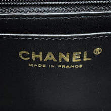 将图像加载到图库查看器中，CHANEL Matelasse Top Handle Flap Bag BlackAS4711 Caviar Leather Size Mini
