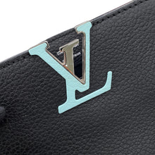 将图像加载到图库查看器中，LOUIS VUITTON Capucines Noir/Blue/PinkM56072 Taurillon Leather Plexiglas Size Mini
