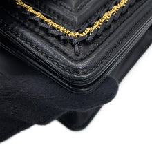 Load image into Gallery viewer, CHANEL Boy Chanel ChainShoulder Bag BlackA67085 Lambskin Size 20
