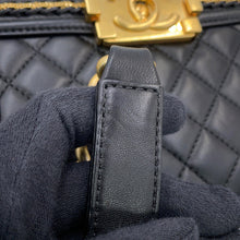 Load image into Gallery viewer, CHANEL Boy Chanel ChainShoulder Bag BlackA67085 Lambskin Size 20
