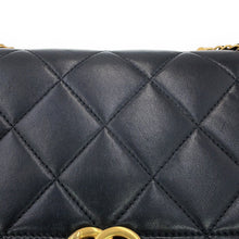 Load image into Gallery viewer, CHANEL Matelasse Pearl Logo Chain Shoulder Bag BlackAS5011-B17360-94305 Lambskin Rhinestone Faux Pearl
