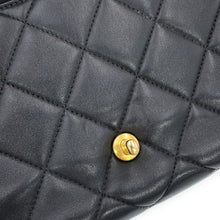 Load image into Gallery viewer, CHANEL Matelasse Pearl Logo Chain Shoulder Bag BlackAS5011-B17360-94305 Lambskin Rhinestone Faux Pearl
