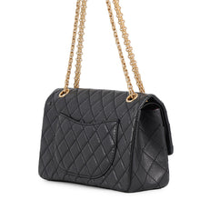 Load image into Gallery viewer, CHANEL 2.55 Double Flap Chain Shoulder Bag BlackA37586-Y04634-C3906 Aged Calf Leather Size 24
