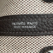 Load image into Gallery viewer, HERMES Neo Garden Blanc/Ecru Toile H Viking Negonda Leather Size 23
