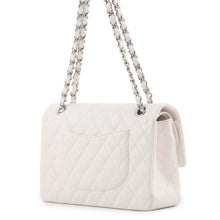 Load image into Gallery viewer, CHANEL Matelasse W Flap ChainShoulder Bag WhiteA01112 Caviar Leather Size 25
