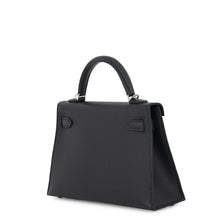 将图像加载到图库查看器中，HERMES Mini Kelly 2 Black Epsom
