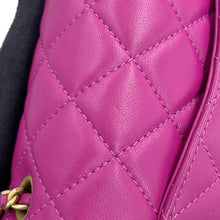 将图像加载到图库查看器中，CHANEL Mini Matelasse Cocoball ChainShoulder Bag PurpleAS1786 Lambskin
