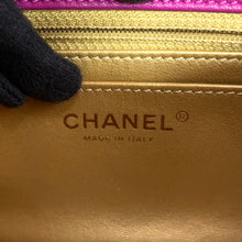 将图像加载到图库查看器中，CHANEL Mini Matelasse Cocoball ChainShoulder Bag PurpleAS1786 Lambskin
