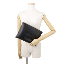 Load image into Gallery viewer, SAINT LAURENT PARIS Puffy Clutch Bag Black779512AADA11000 Lambskin Size Large

