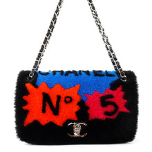 Load image into Gallery viewer, CHANEL No.5 Comic ChainShoulder Bag Black/MulticolorA92591-Y09227-C7218 Mouton Lambskin
