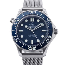 将图像加载到图库查看器中，OMEGA Seamaster Diver 300M Bond 60th Anniversary Model W42mm Stainless Steel Blue Dial210.30.42.20.03.002
