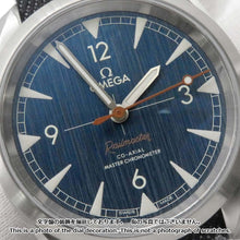 Load image into Gallery viewer, OMEGA Seamaster Railmaster W40mm Stainless Steel  Cotton Blue Dial220.12.40.20.03.001
