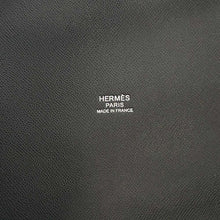 Load image into Gallery viewer, HERMES Chaine d&#39;Ancre Black/blue Madame Calf Leather ・Silk
