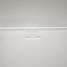 将图像加载到图库查看器中，HERMES Birkin Shadow Clutch Bag New White Swift Leather
