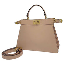 Load image into Gallery viewer, FENDI Fendace Peekaboo I see you Pink 8BN327 Leather Size Medium
