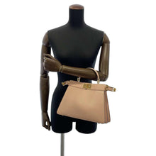 Load image into Gallery viewer, FENDI Fendace Peekaboo I see you Pink 8BN327 Leather Size Medium
