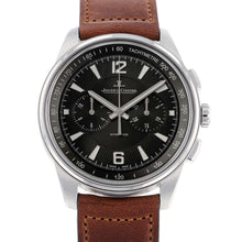 将图像加载到图库查看器中，JAEGER-LE COULTRE Polaris Chronograph W42mm Stainless Steel Leather Black Dial Q9028471
