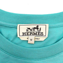 将图像加载到图库查看器中，HERMES Chevaux en Symmetry 3D T-Shirt Size M LagonH357935HA4GSM  Cotton100%
