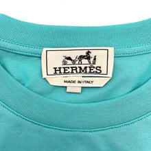 将图像加载到图库查看器中，HERMES Chevaux en Symmetry 3D T-Shirt Size M LagonH357935HA4GSM  Cotton100%
