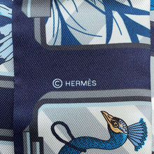 将图像加载到图库查看器中，HERMES Twilly HERMES Story Marine/Grease/Gold 063875S 06 Silk100%
