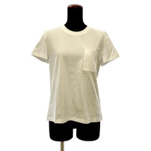 Load image into Gallery viewer, HERMES Pocket with TShirt Embroidery Size 38 White Cotton100%
