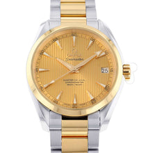 将图像加载到图库查看器中，OMEGA Seamaster Aqua Terra150 Co-Axial W38.5mm K18YG Stainless Steel Yellow Dial 231.20.39.21.08.001
