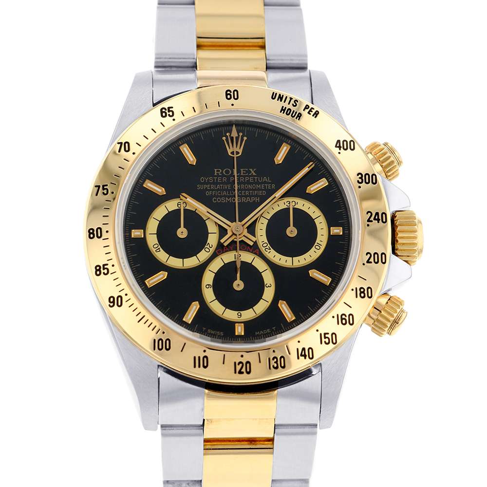 ROLEX Cosmograph Daytona W40mm Stainless Steel K18YG Black Dial16523