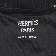 将图像加载到图库查看器中，HERMES TShirt Size 38 Black Cotton100%
