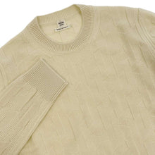 Load image into Gallery viewer, HERMES Long sleeve knit &quot;H&quot; motif Size 38 Blanc Naturel Wool 100%
