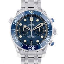 将图像加载到图库查看器中，OMEGA Seamaster Diver300 Co-Axial Master Chronometer Chronograph W44mm Stainless Steel Blue Dial 210.30.44.51.03.001
