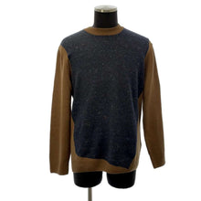 Load image into Gallery viewer, HERMES Knit sweater Size XL Navy/Camel Wool 100%
