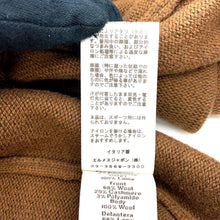 Load image into Gallery viewer, HERMES Knit sweater Size XL Navy/Camel Wool 100%
