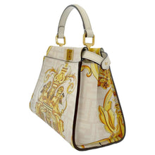 Load image into Gallery viewer, FENDI Fendace Peekaboo Beige/Yellow 8BN244 Leather Size Mini
