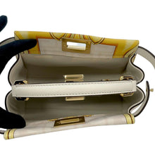 将图像加载到图库查看器中，FENDI Fendace Peekaboo Beige/Yellow 8BN244 Leather Size Mini
