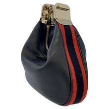 Load image into Gallery viewer, GUCCI Attaché Shoulder Bag Black/Red 699409 Leather Size Small
