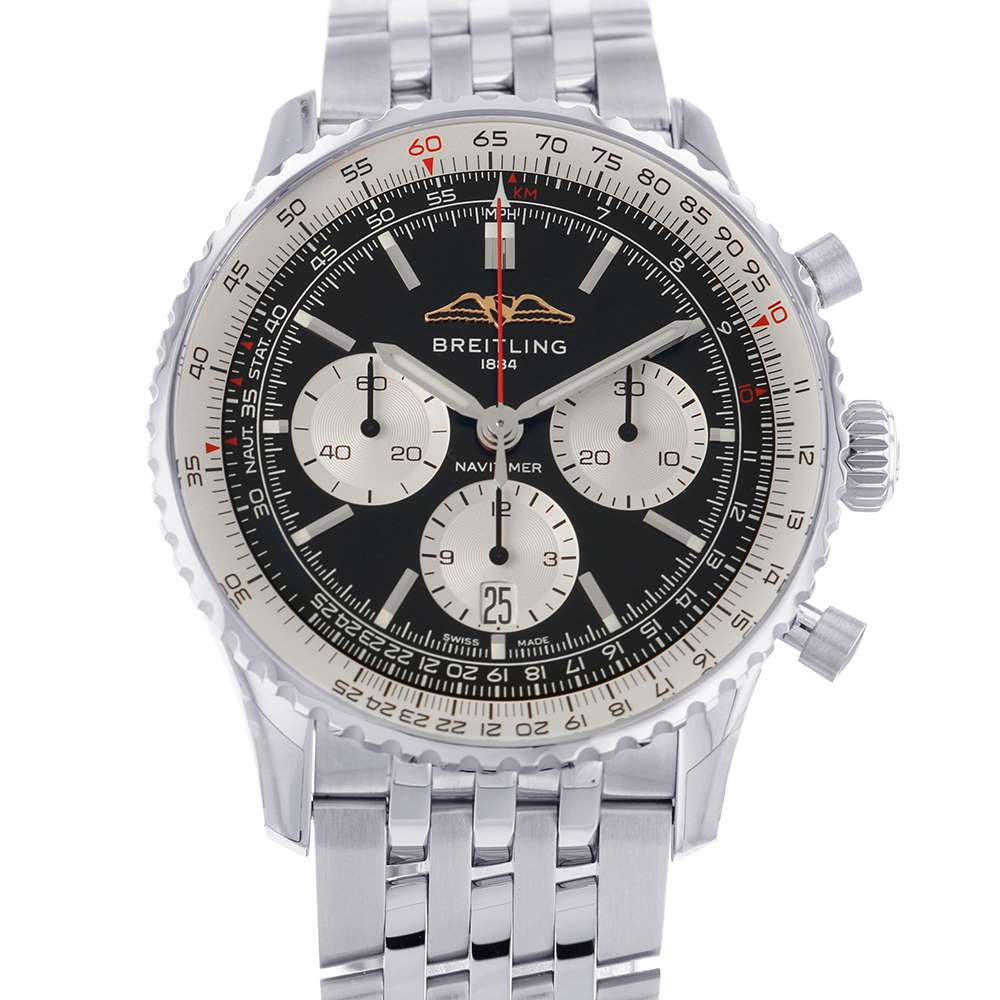 BREITLING Navitimer B01 Chronograph43 W43mm Stainless Steel Black DialAB0138211B1A1