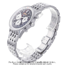 将图像加载到图库查看器中，BREITLING Navitimer B01 Chronograph43 W43mm Stainless Steel Black Dial AB0138211B1A1
