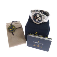 将图像加载到图库查看器中，BREITLING Navitimer B01 Chronograph43 W43mm Stainless Steel Black Dial AB0138211B1A1
