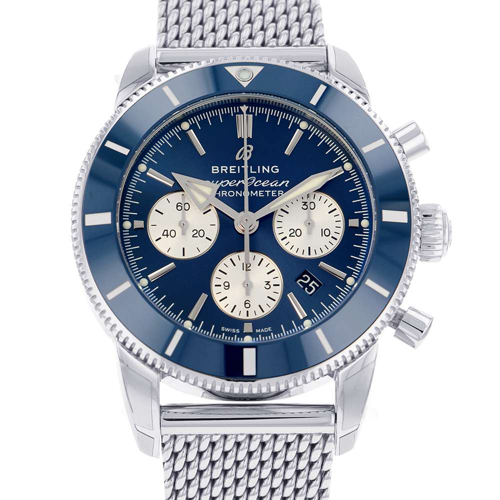 BREITLING Superocean Heritage B01 Chronograph44 W44mm Stainless Steel Blue DialAB0162161C1A1