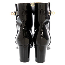 Load image into Gallery viewer, HERMES Boots Saint Germain Black Enamel Size 38.5
