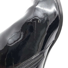 Load image into Gallery viewer, HERMES Boots Saint Germain Black Enamel Size 38.5
