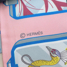 将图像加载到图库查看器中，HERMES Twilly HERMES STORY HERMES STORY Rose/Blue/Jaune Silk100%
