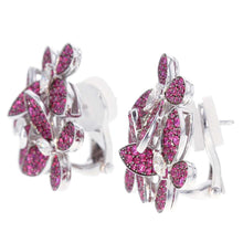 Load image into Gallery viewer, GRAFF Triple Pavé Butterfly Earrings 18K White Gold
