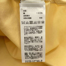 Load image into Gallery viewer, HERMES Tshirt mini leather patch Size L Yellow Cotton100%
